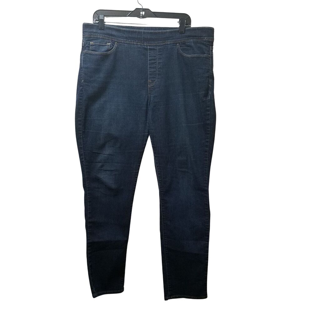 Levi's Women's Pull-on Blue Denim Skinny Jeans 16 Blank Tab *READ*